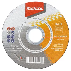 Makita - D-18764-10 Cut-Off Wheel 115mm Pack of 10