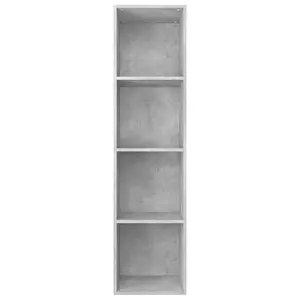 Berkfield Book Cabinet/TV Cabinet Concrete Grey 36x30x143 cm Engineered Wood