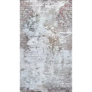 Grandeco Stressed Brick 3 lane repeatable Textured Mural, 2.8 x 1.59m