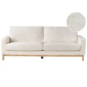 3 Seater Sofa White Boucle SIGGARD