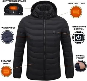 Heated Jacket For Women And Men - Black L