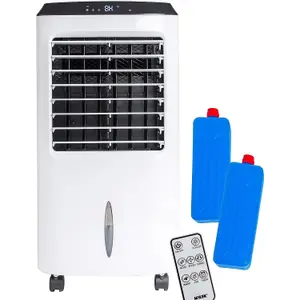 MYLEK Portable Oscillating Air Cooler Fan 80W Large 10L