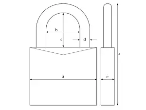 ABUS Mechanical 54TI/35mm TITALIUM™ Padlock Carded