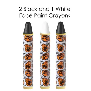 Halloween Face Paint Black and White - Dress Up - Fancy Dress Make Up Pack