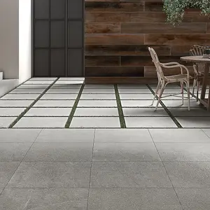 Deccastone Matt 20mm Outdoor Porcelain Tile 60 x 60cm / Grey