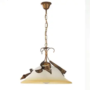 Luminosa Lucrezia Dome Pendant Ceiling Light, Bronze