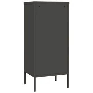 Berkfield Storage Cabinet Anthracite 42.5x35x101.5 cm Steel