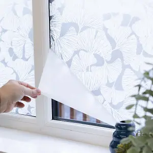 d-c-fix Ginkgo Eco Line PVC Free Static Cling Window Film for Privacy and Décor 1.5m(L) 45cm(W)