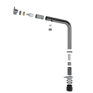 Cascabel Chrome-plated Kitchen Top lever Tap