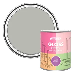 Rust-Oleum Grey Tree Gloss Interior Wood Paint 750ml