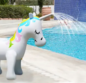 Alivio Inflatable Unicorn Sprinkler Water Toys for Summer Yard and Outdoor Play Kids