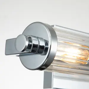 Luminosa Kichler Azores Bathroom Wall Lamp Polished Chrome, IP44