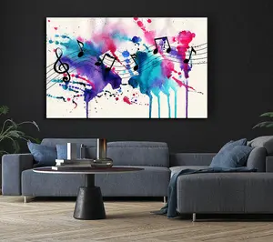 Musical Notes 1 Canvas Print Wall Art - Medium 20 x 32 Inches