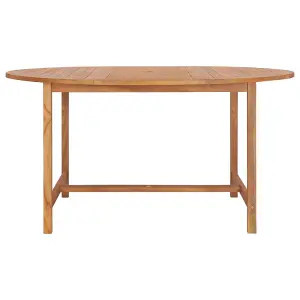 Berkfield Garden Table 150x76 cm Solid Teak Wood