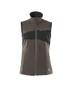 Mascot Accelerate Ladies Ultimate Stretch Light Gilet Jacket (Dark Anthracite/Black)  (XXXX Large)