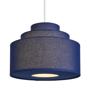 Inlight Palma Navy Tiered Lamp shade (D)30cm