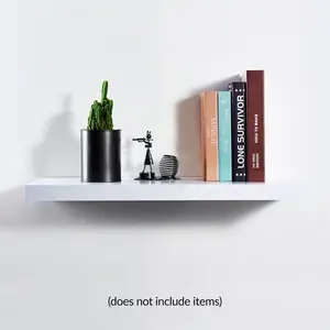 Balwinder Floating Shelf White / 3.8cm H x 40cm W x 23.5cm D