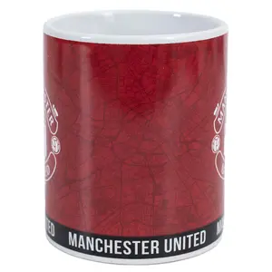 Manchester United FC Identity Crest Mug Red/White (One Size)