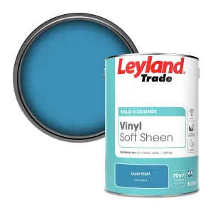 Leyland Trade Vinyl Soft Sheen Walls & Ceilings Emulsion Paint Quiet Night (PPG1239-5) - 5L