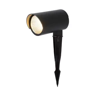 Lucide Manal Modern Spike Garden Spotlight Outdoor - LED - 1x12W 3000K - IP65 - Anthracite