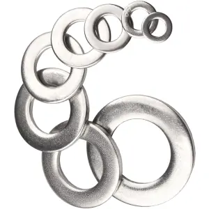 M8 Form A Flat Washers A4 Stainless Steel Premium Marine Grade Metal Washer DIN 125 / Size: M8 / Pack of: 100