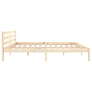 Berkfield Day Bed Solid Wood Pine 200x200 cm Super King