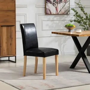 Maiolo Vegan Leather Dining Chairs - Set of 2