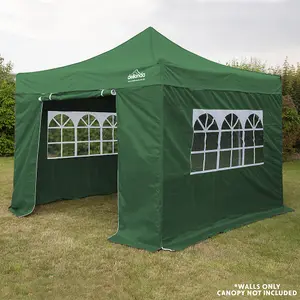 Side Walls Door & Windows for 2x2m Pop-Up Gazebo - GREEN - Garden Party Tent