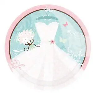 Amscan Paper Party Plates (Pack of 18) Blue/Pink/White (One Size)