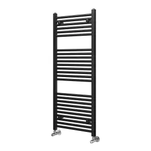 Triton Black Heated Towel Rail - 1200x600mm