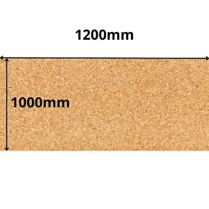 Cork Sheet Roll - 1000x1200mm - 2mm - Décor/DIY