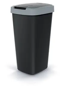 BIN / DUSTBIN / RUBBISH BIN / KITCHEN / HOME / OFFICE / PLASTIC  Black Small 12L