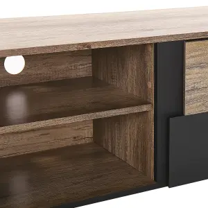 Beliani Industrial TV Stand Light Wood STERLING