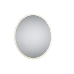 Sensio Como Round Wall-mounted Bathroom Illuminated Colour-changing mirror (H)60cm (W)60cm