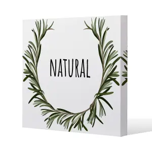 Natural (Canvas Print) / 90 x 90 x 4cm