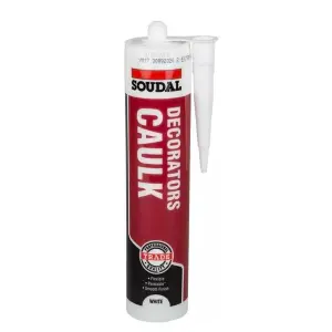 Soudal Decorators Caulk White 290ml - Pack of 6