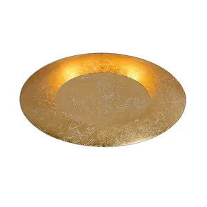 Lucide Foskal Modern Flush Ceiling Light 34.5cm- LED - 1x12W 2700K - Brass