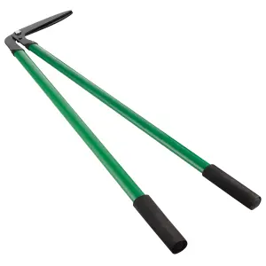 Hardys 36" Long Handled Garden Shears - 1.3kg Lawn Edging Border Trimmer with Soft Grip Handles, Carbon Steel Blade, Green