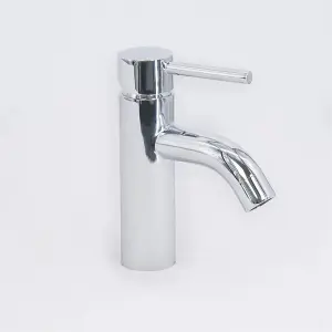 SunDaze Mono Chrome Basin Sink Mixer Tap Modern Bathroom Lever Faucet