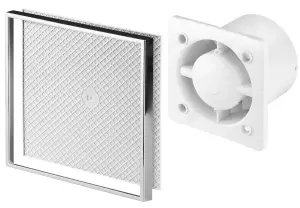 Awenta 100mm Humidity Sensor Extractor Fan Custom Cermaic Tile INSIDE Front Panel