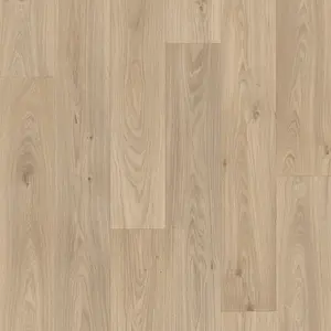 Neutral Modern Wood Effect Anti-Slip Vinyl Flooring For Kitchen, Bathroom, 2.6mm Thick Vinyl Sheet-5m(16'4") X 4m(13'1")-20m²