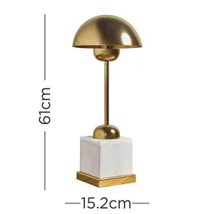 Shonnard 61Cm Gold/White Buffet Table Lamp