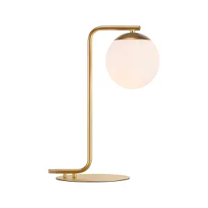 Nordlux Grant Indoor Bedroom Living Dining Office Table Lamp in Brass (Height) 41cm