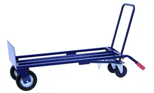 3 in 1 Heavy Duty Folding Solid Wheel Sack Truck, Easy Switch Configurations, Solid Wheels, Steel Framework, 200kg Capacity