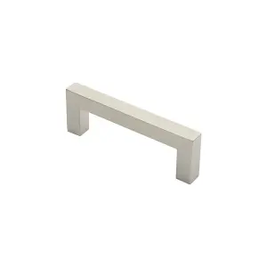 Square Mitred Door Pull Handle 169 x 19mm 150mm Fixing Centres Satin Steel