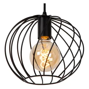 Lucide Danza Classic Bar Pendant Light - 3xE27 - Black