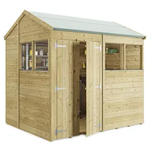 BillyOh Switch Tongue and Groove Apex Wooden Shed - 8x6 Windowed - 11mm Thickness