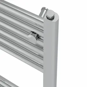 Rinse Bathrooms 800W Electric Heated Warming Towel Rail Bathroom Radiator Chrome - 1800x500mm