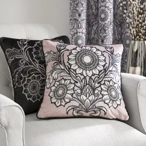 Romilly Floral Velvet Filled Cushion