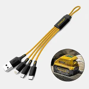 Stanley 3 in 1 Multi USB Charger Charging Cable iPhone Android Micro USB Car